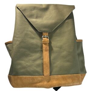 DSW Olive and Tan Backpack